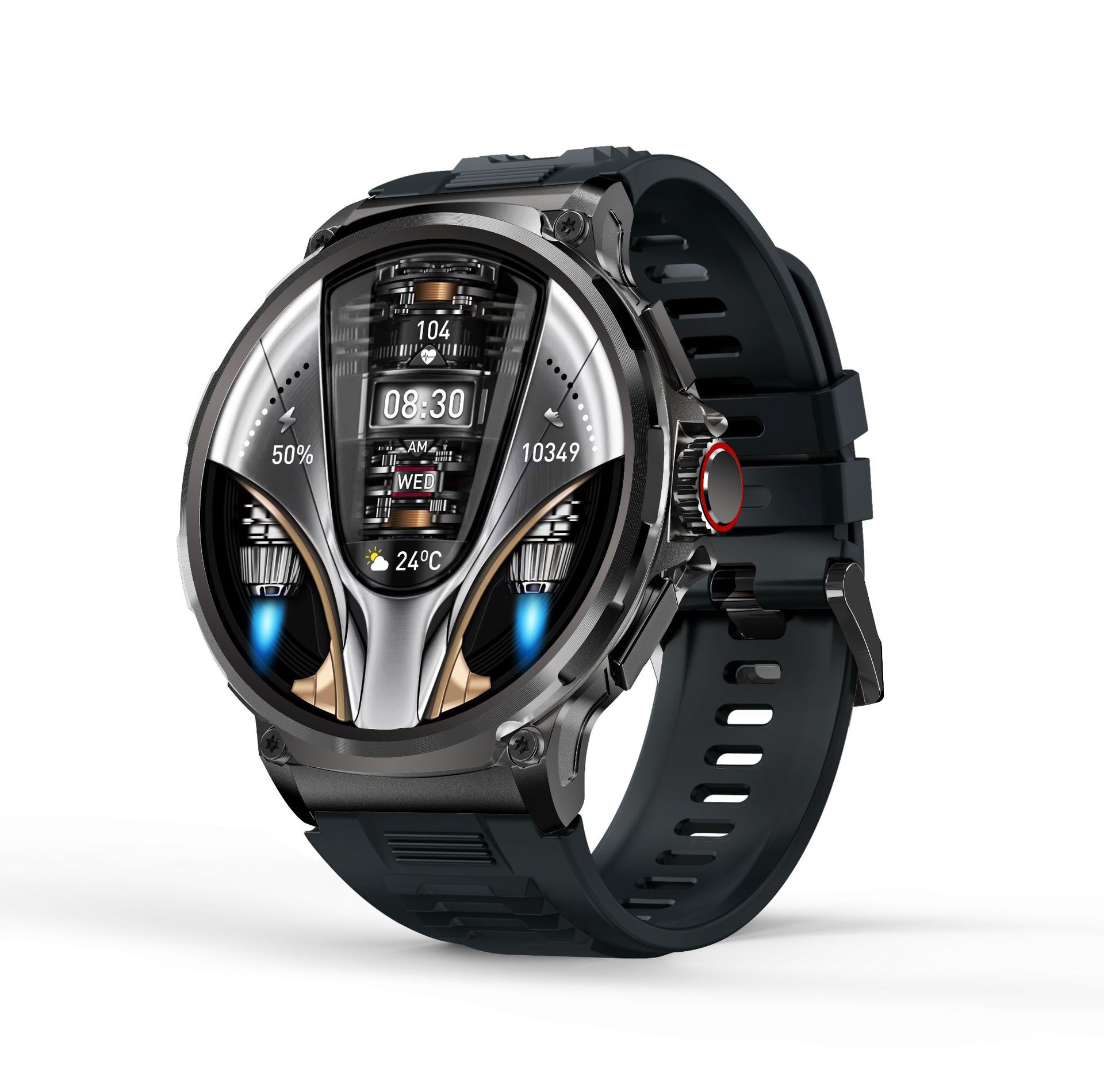 V69 smart watch 1.85 inch Bluetooth call heart rate multi-sports waterproof