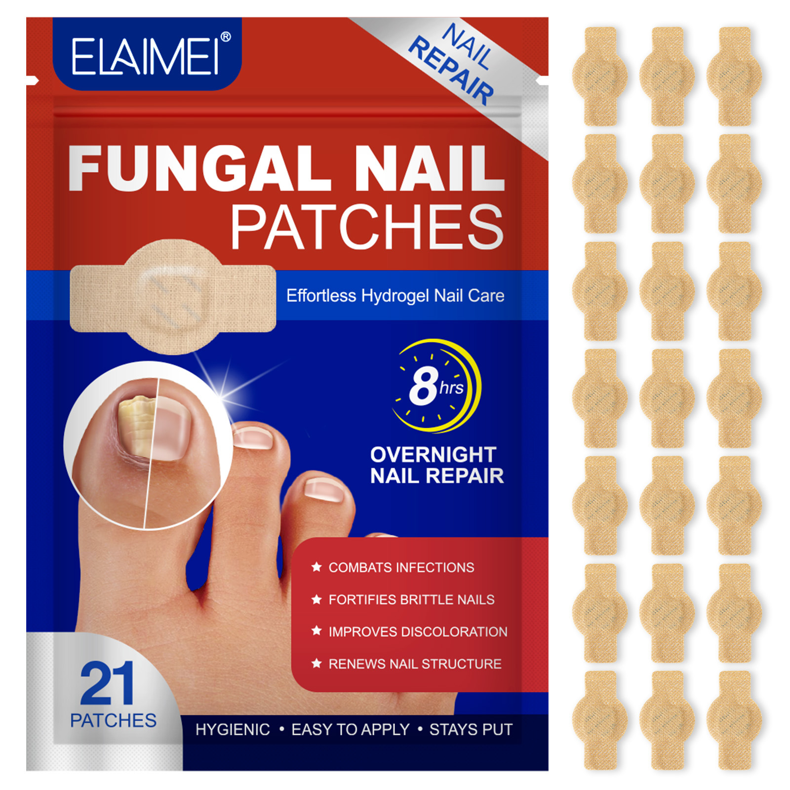 Nail repair patches ingredients
