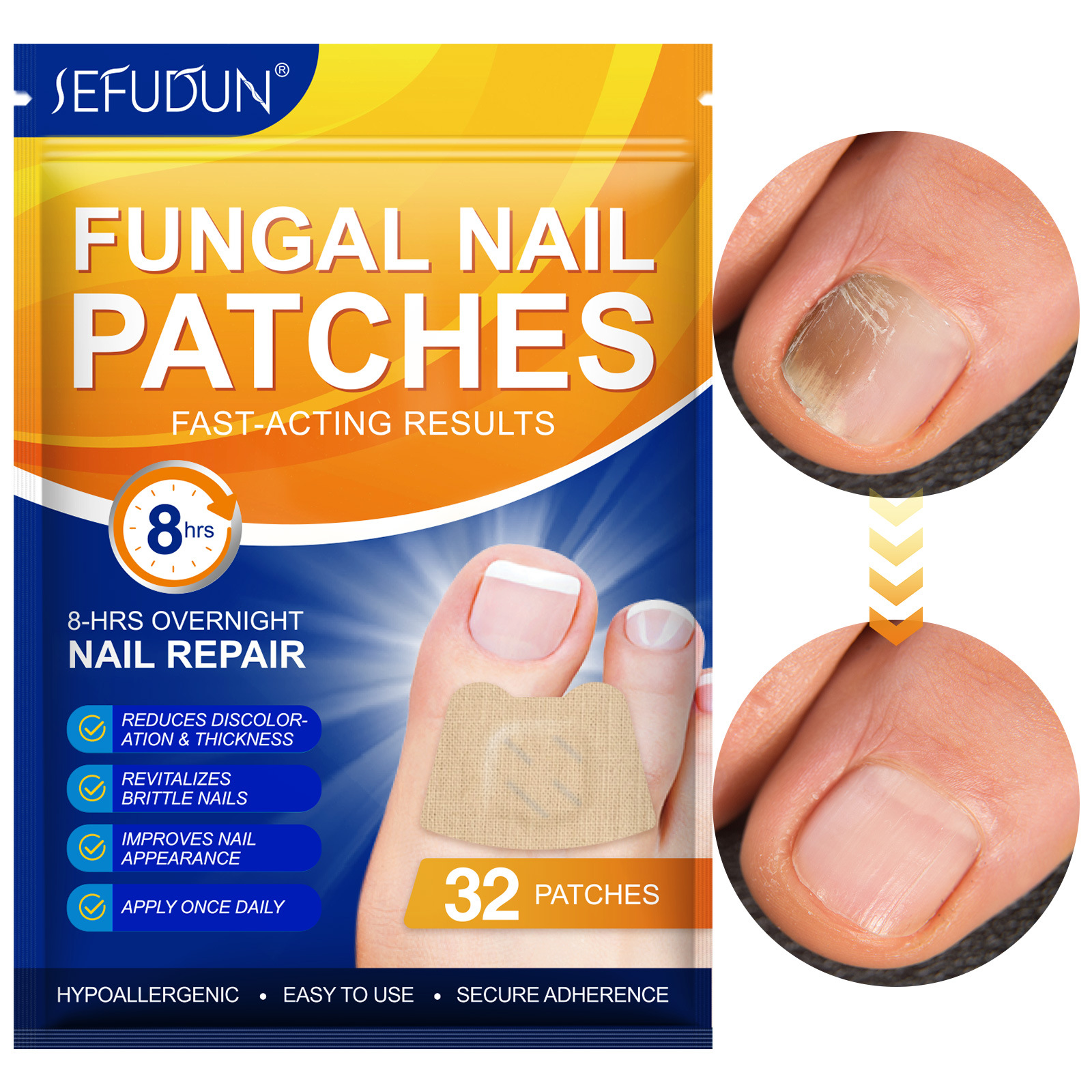 Nail repair patches hydrogel technology