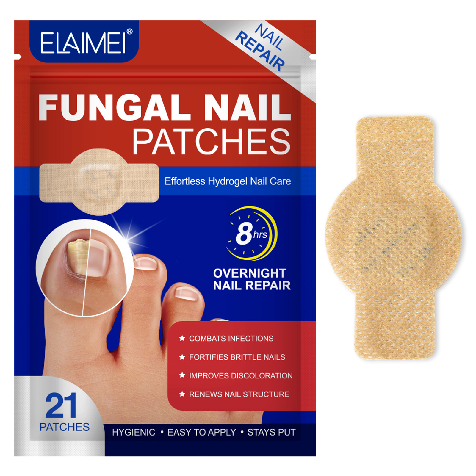 Nail repair patches results