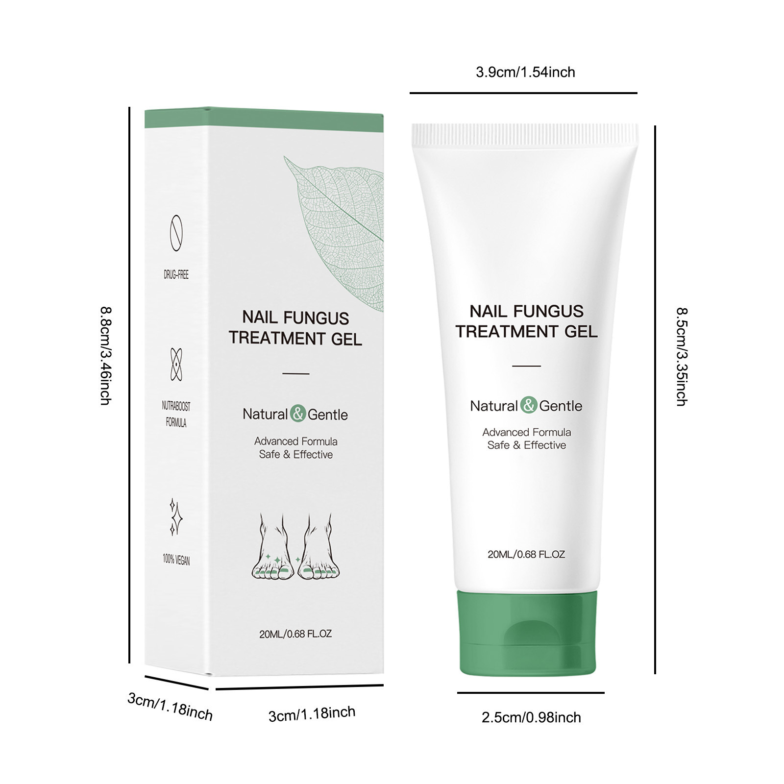 Herbal foot cream detail