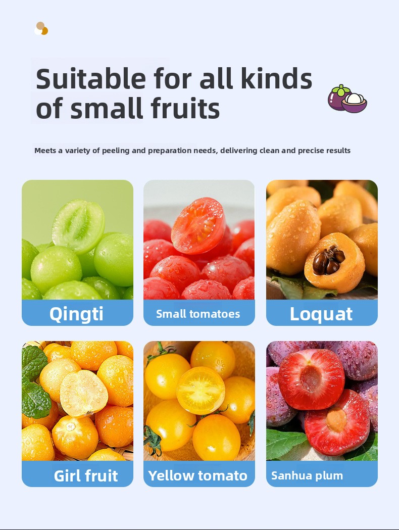 Easy to clean automatic peeler surfaces