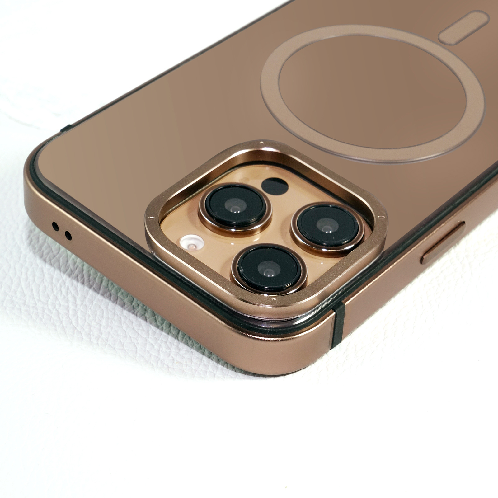 Funda metálica resistente al rayado para iPhone 16 Pro Max