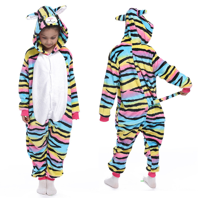 Kids Cartoon Animal Onesie Pajamas - Size Chart