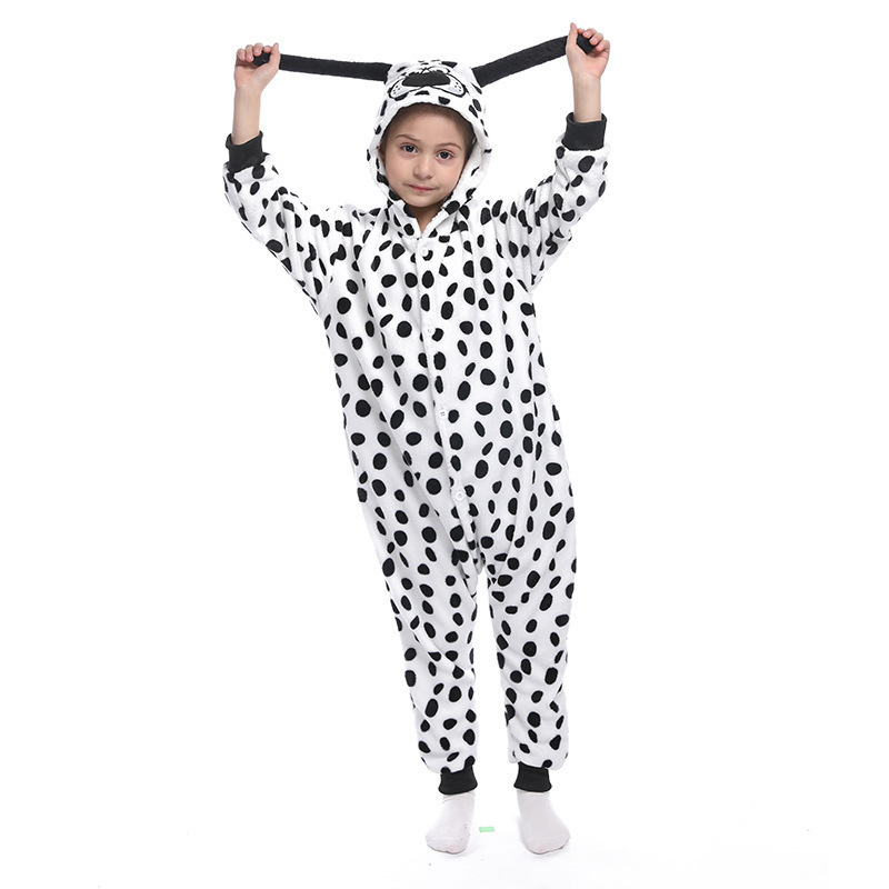 Kids Cartoon Animal Onesie Pajamas - Detail View