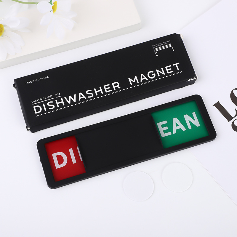 Dishwasher Magnetic Status Sticker - Rectangle