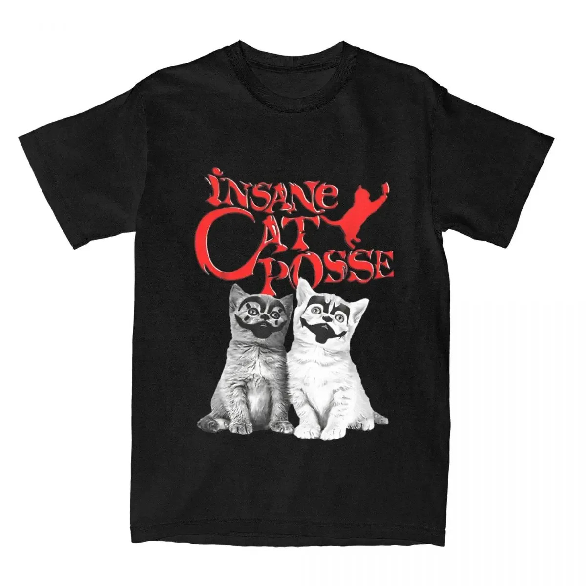 Insane Cat Posse Halloween Cotton T-Shirt - product details