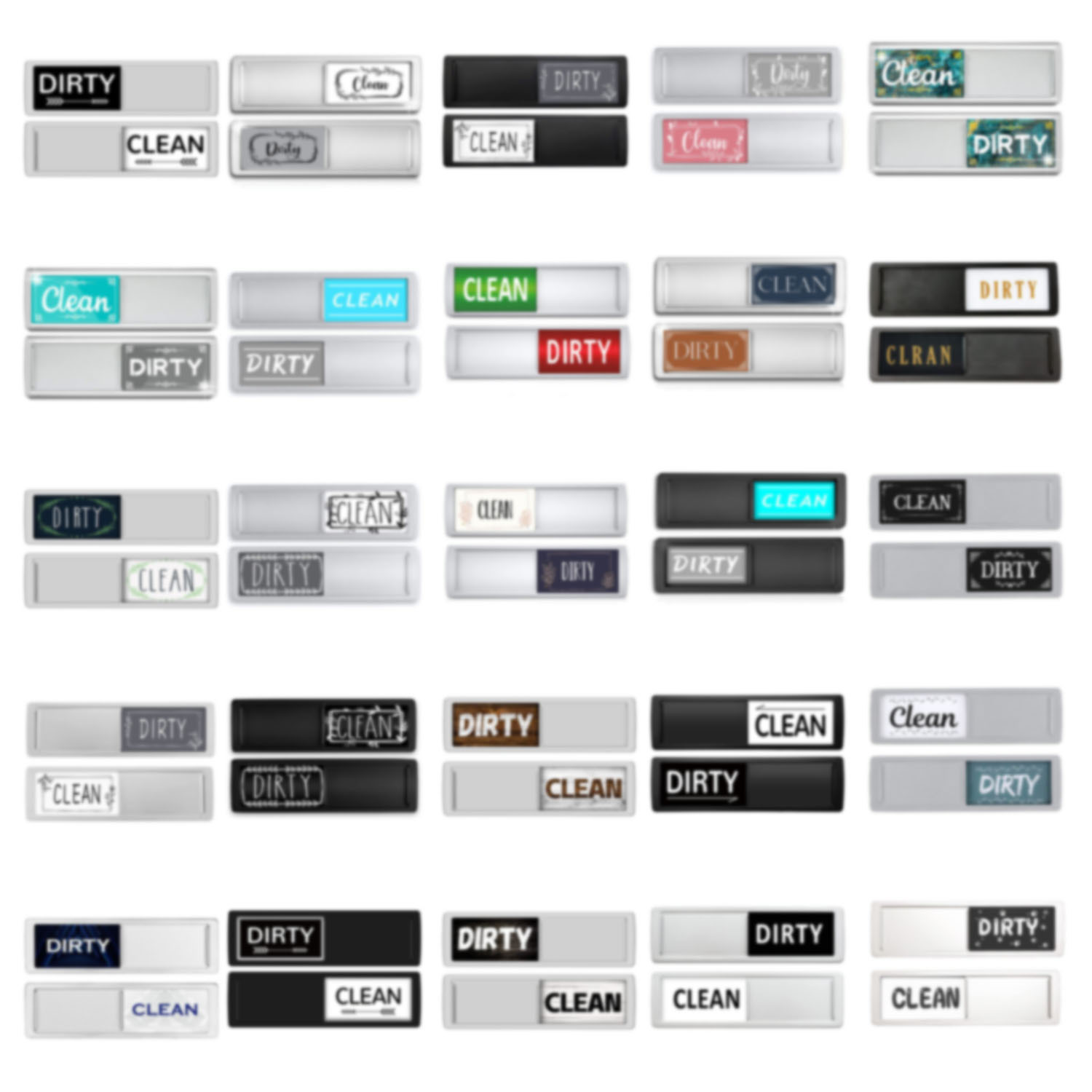 Dishwasher Magnetic Status Sticker - In Use