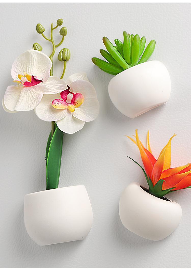 3D Plant Refrigerator Magnets - Heart-Piercing Flames