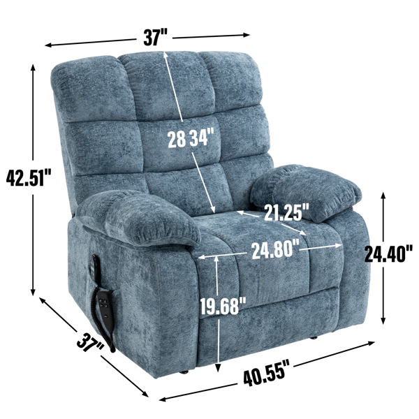 Heated Reclining Chair with Massage Function 2