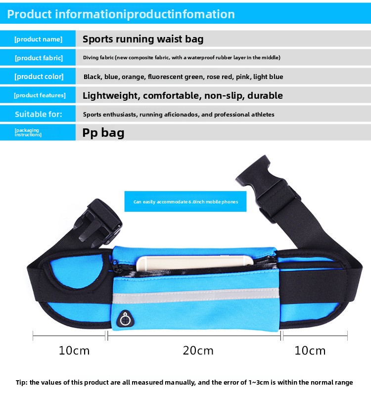 Riñonera deportiva impermeable