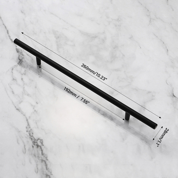 Solid handles for aluminum alloy cabinet doors