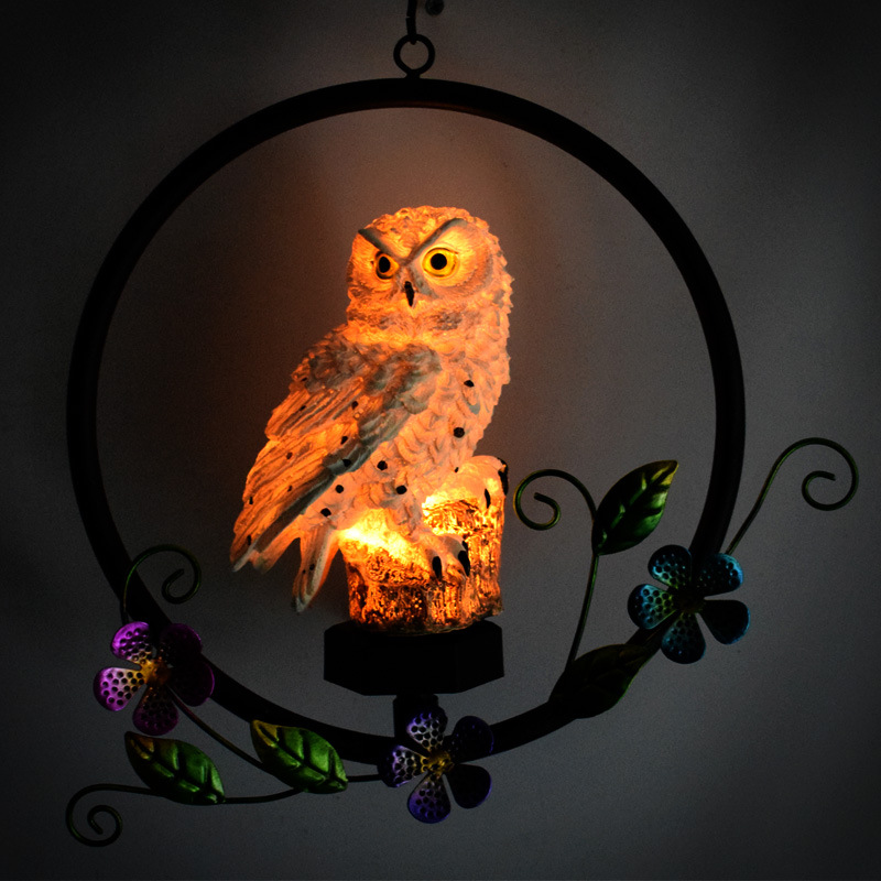 Solar Owl LED Garden Light - Solar Panel