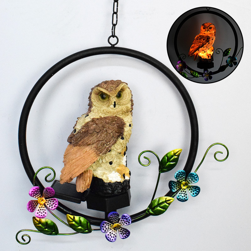 Solar Owl LED Garden Light - Outdoor Use