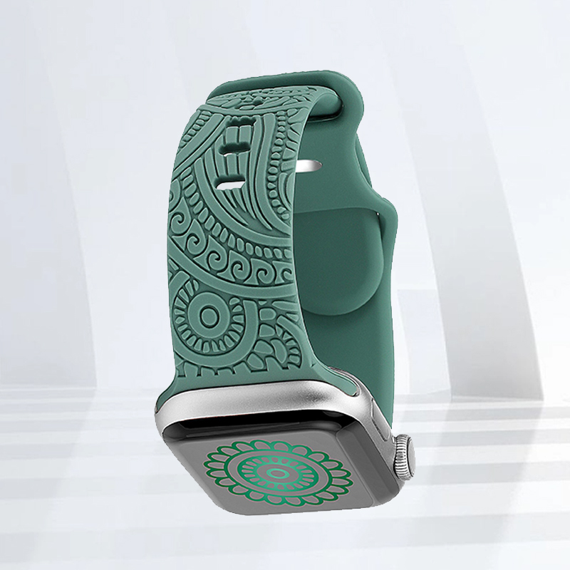 Engraved Apple Watch Band Personalized Strap Ultra SE Series 8,7 & SE Models