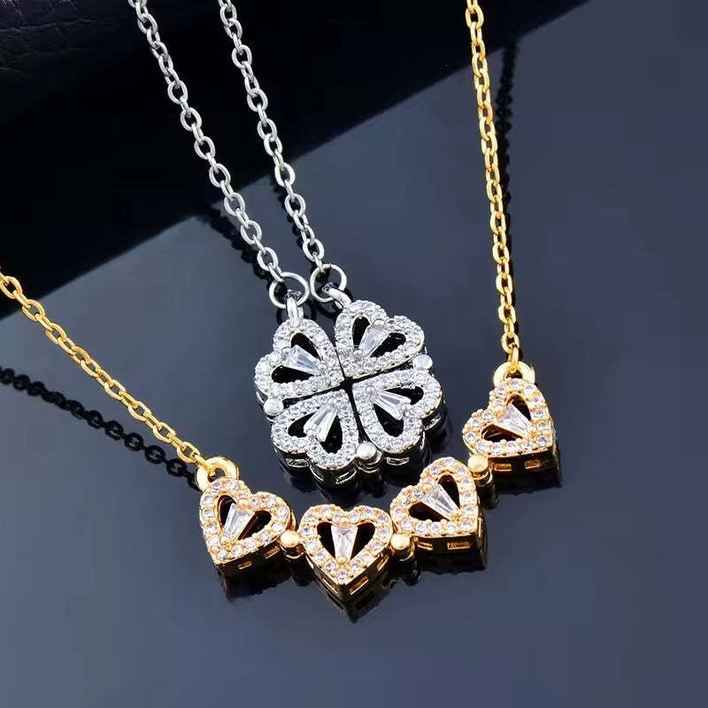Heart-Shaped Magnetic Necklace - Gift Box Packaging