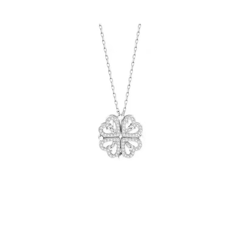 Heart-Shaped Magnetic Necklace - Rose Gold
