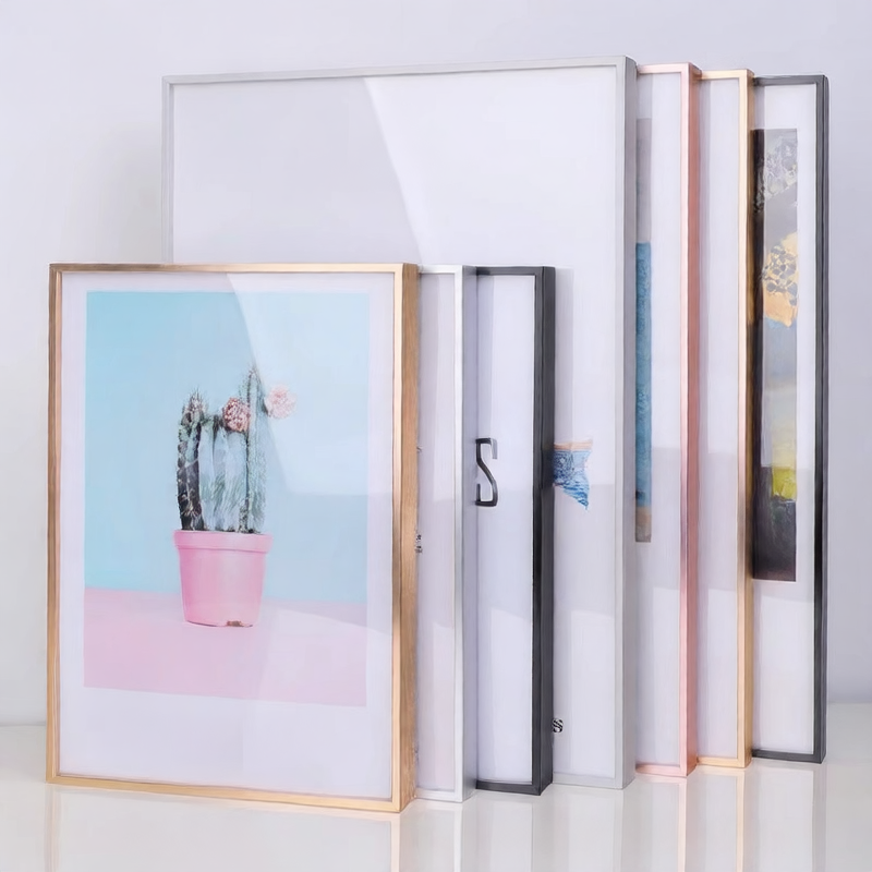 Aluminum Picture Frame - Gold Brushed