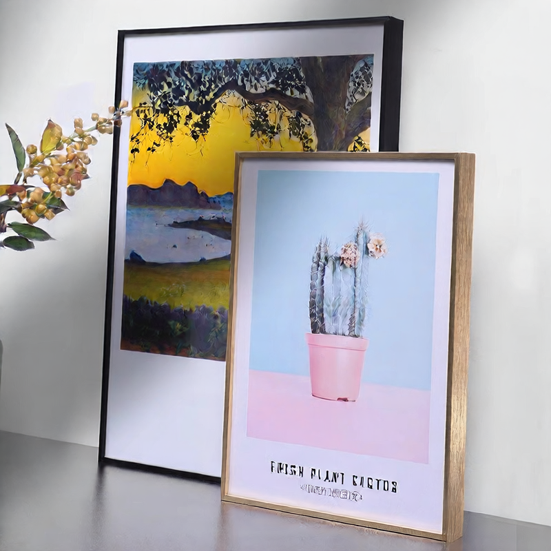 Aluminum Picture Frame - Black Brushed