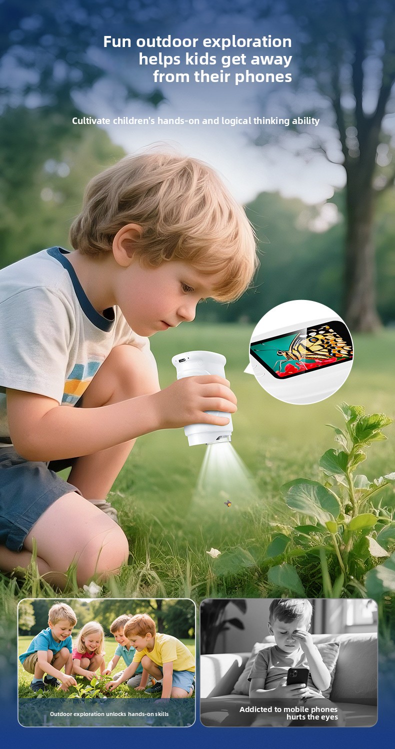 Children's Digital Microscope - Orange