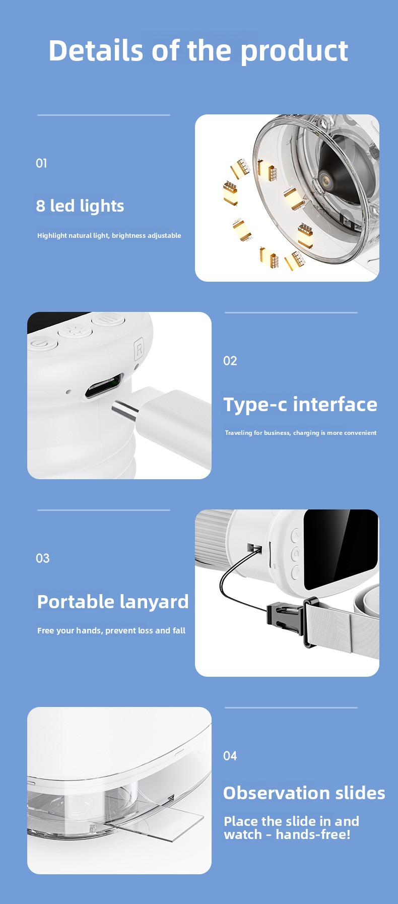 Children's Digital Microscope - IPS Screen
