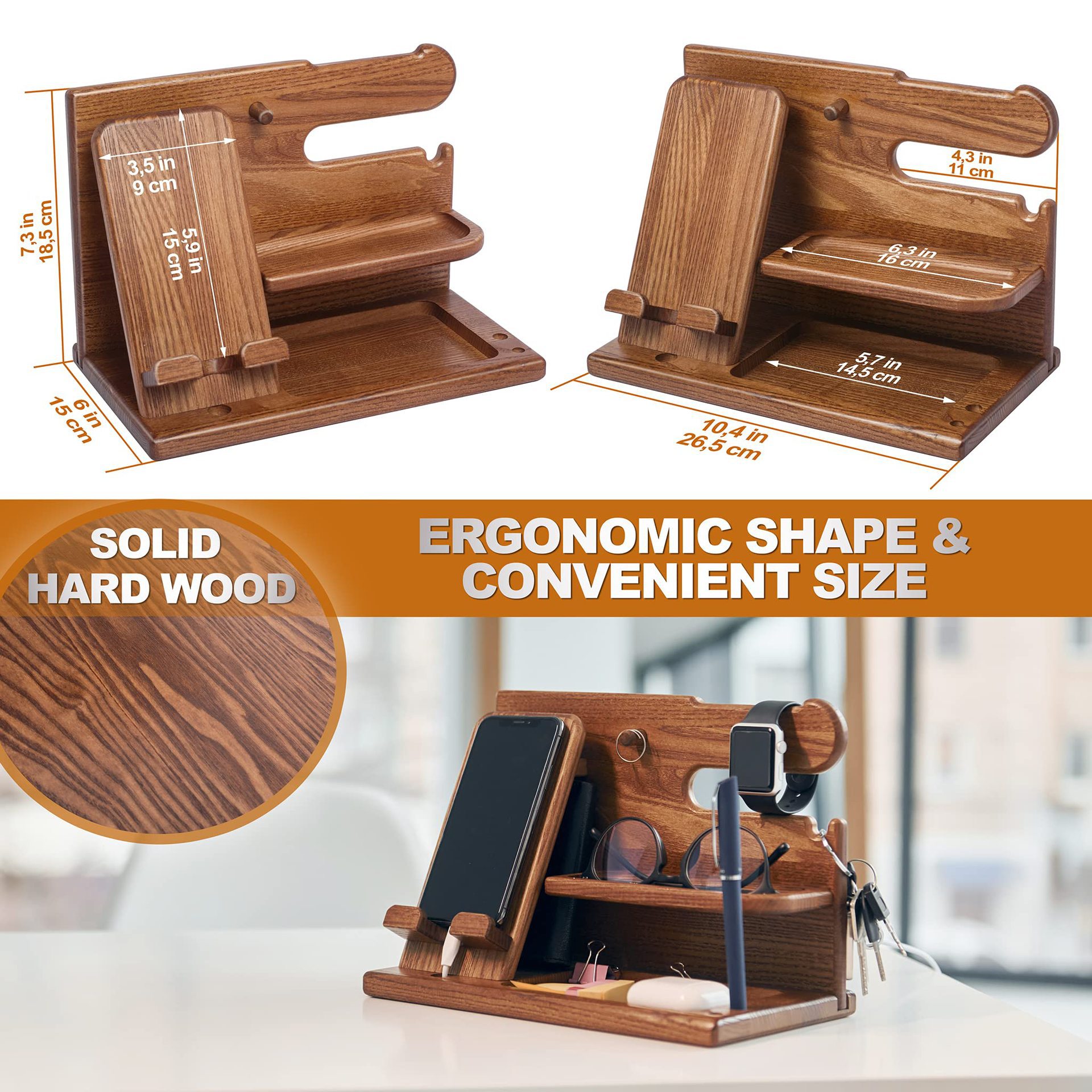 Charging stand cable management detail