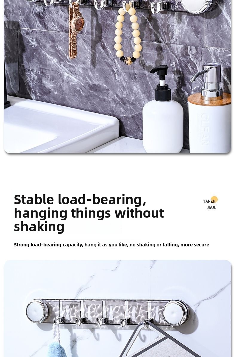 Rotating Suction Cup Hooks - No Drilling Required