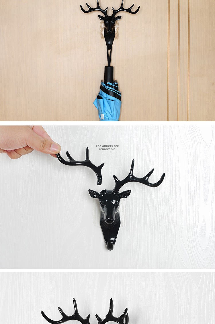 Deer Antler Decorative Hooks - Multi-Hook Design
