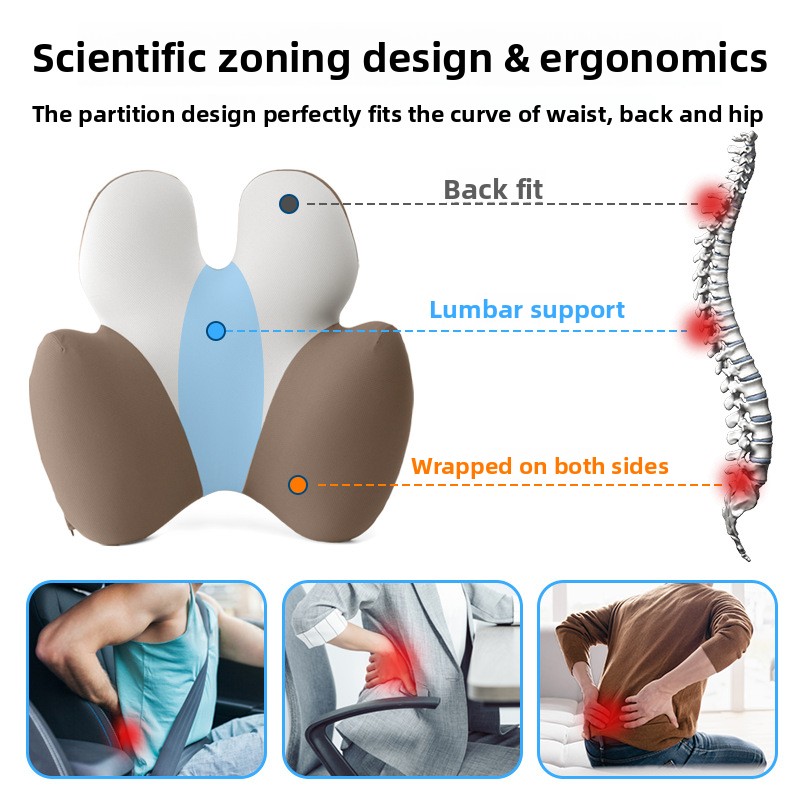 Ergonomic Memory Foam Lumbar Cushion