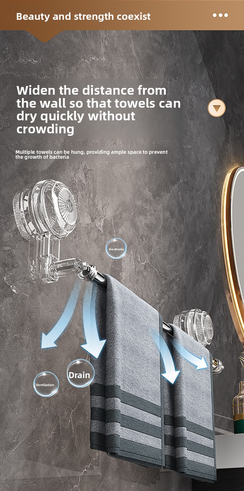 Stainless Steel Towel Rack - Rust Resistant