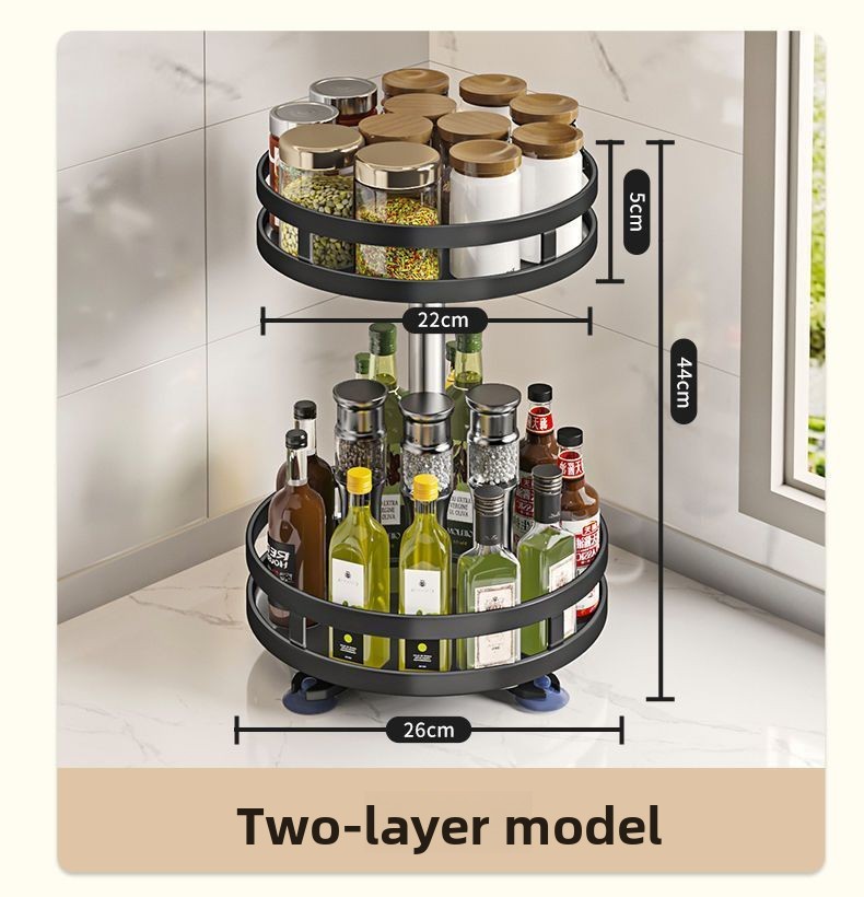 Rotating Seasoning Rack - Kitchen Organization