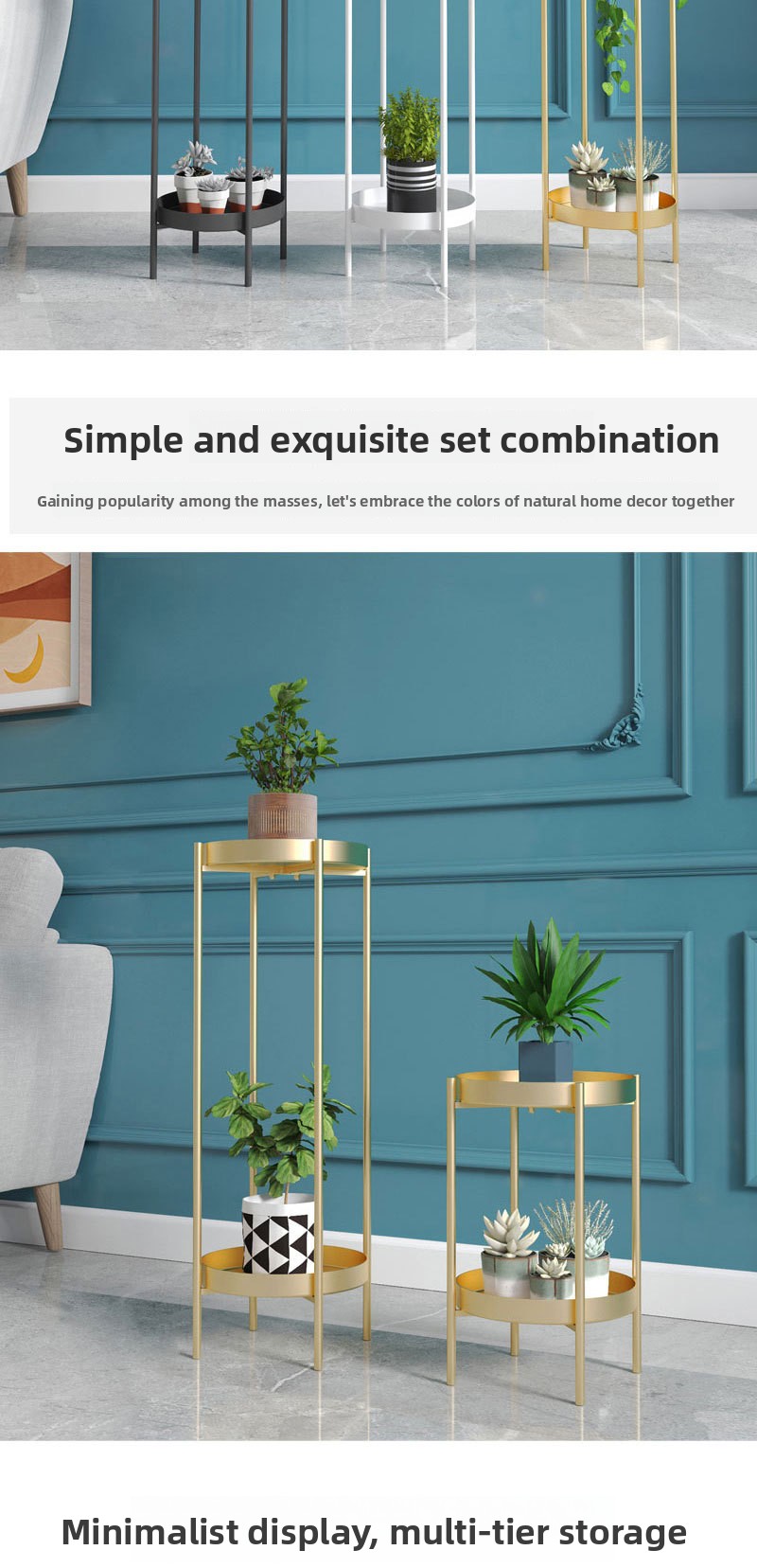 Metal Flower Stand - Nordic Style