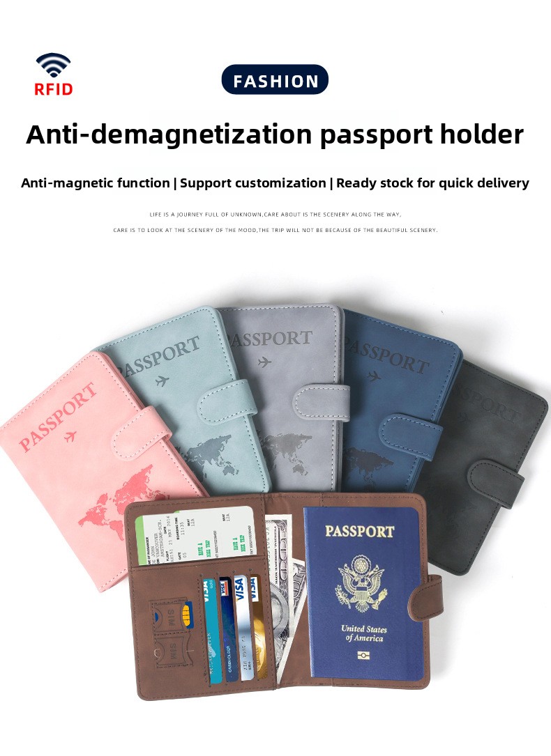 RFID Passport Holder - Pink