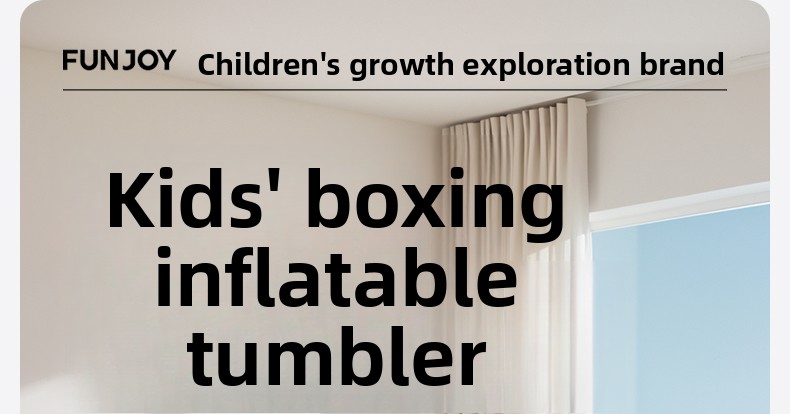 Inflatable Tumbler Toy - Yellow Dinosaur