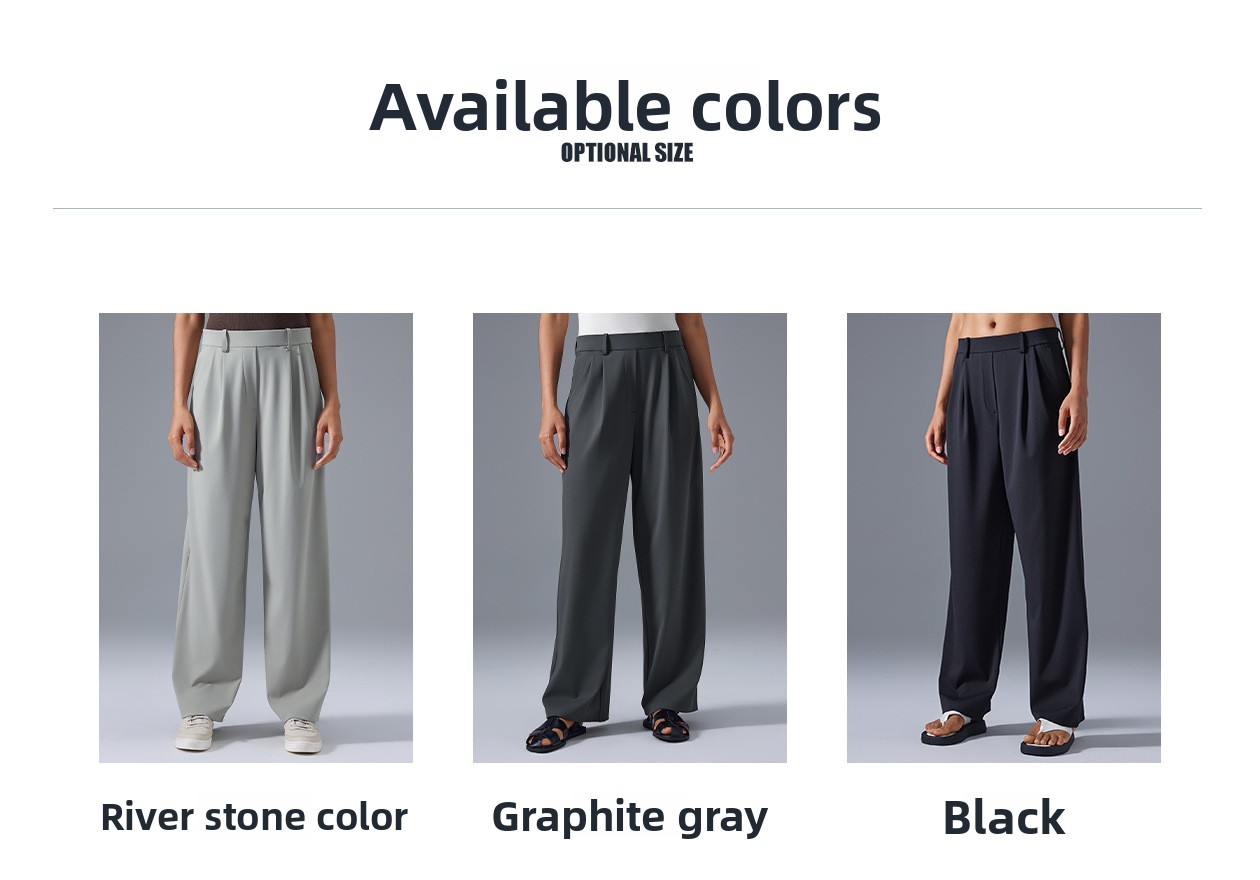 High Waist Sports Pants - Black