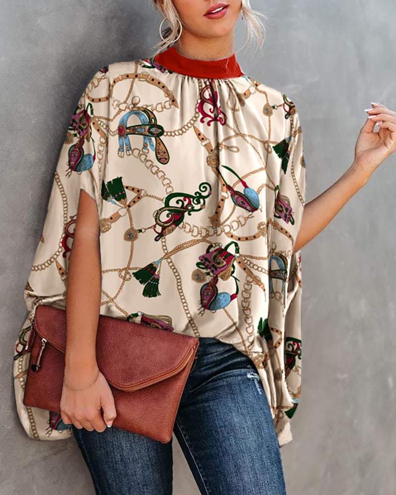 Women's Floral Blouse - Fabric Details