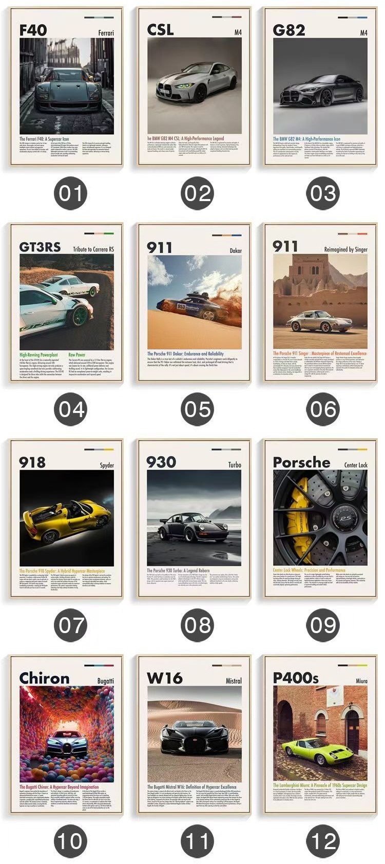 Car Theme Decorative Painting - Design 1