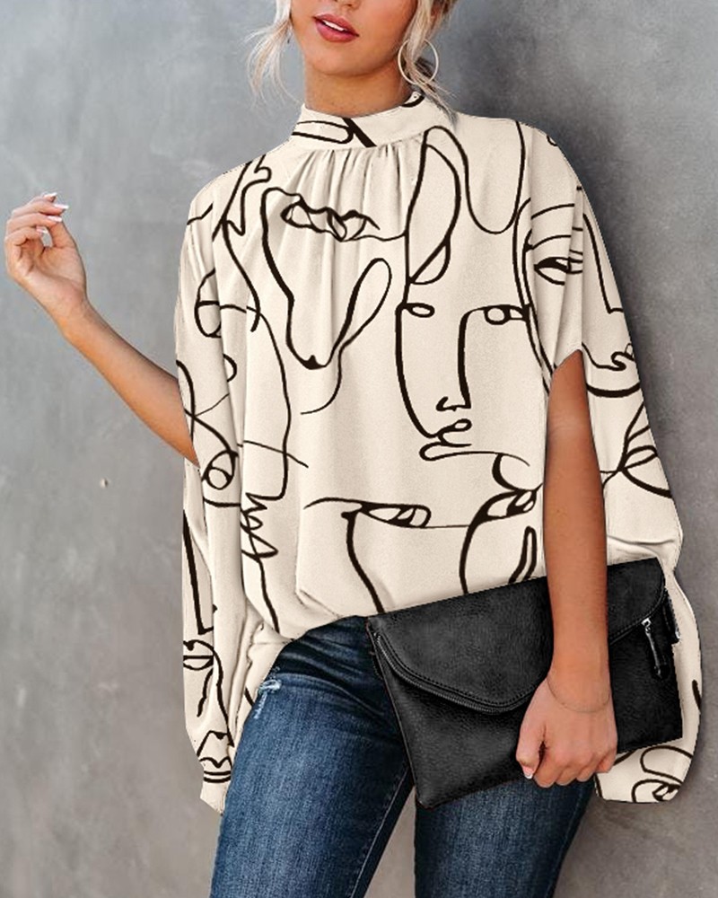 Women's Floral Blouse - Green