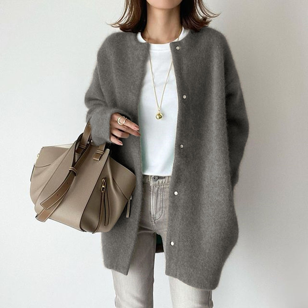 Women's Soft Knit Cardigan - Khaki