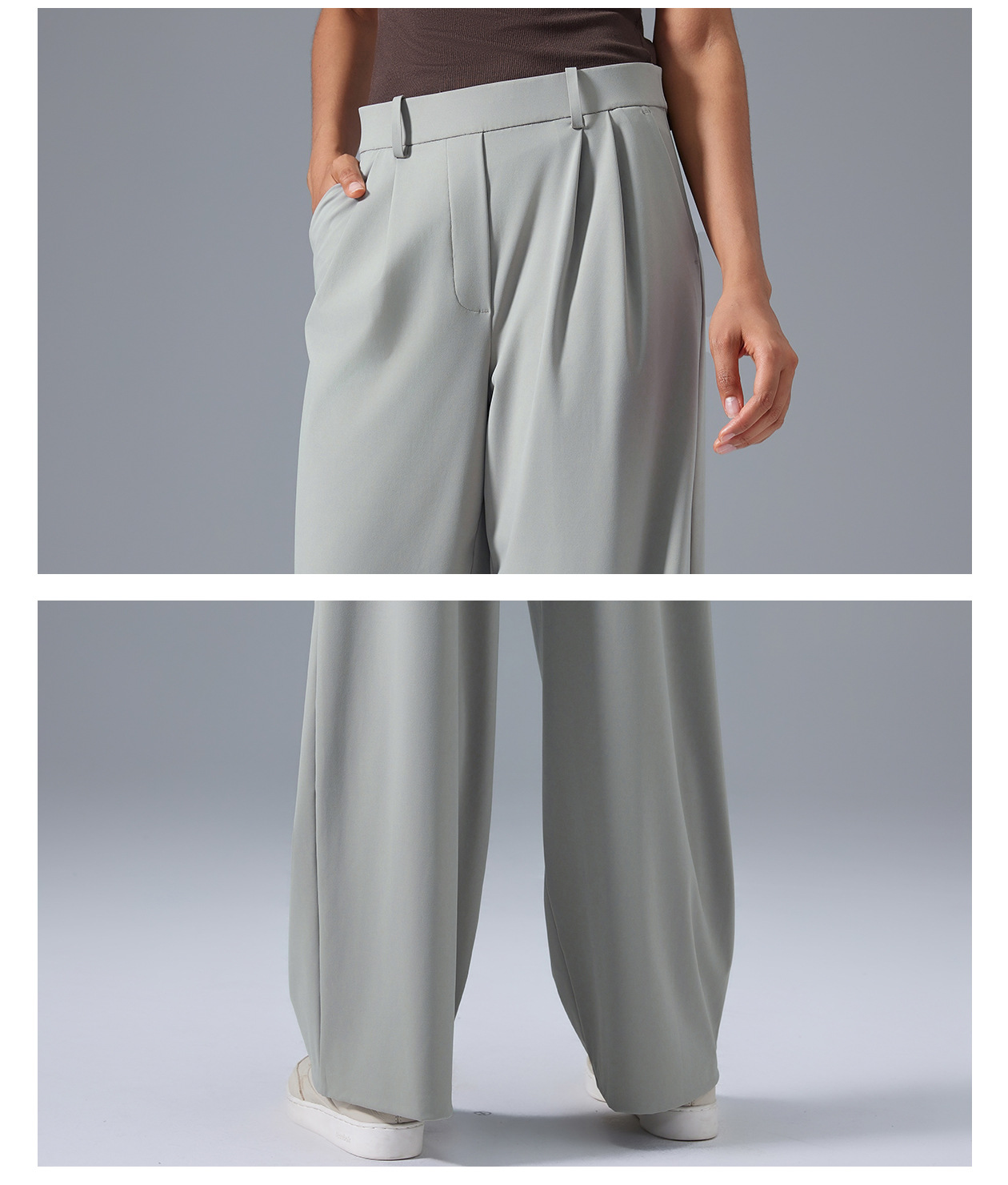 High Waist Sports Pants - Loose Fit
