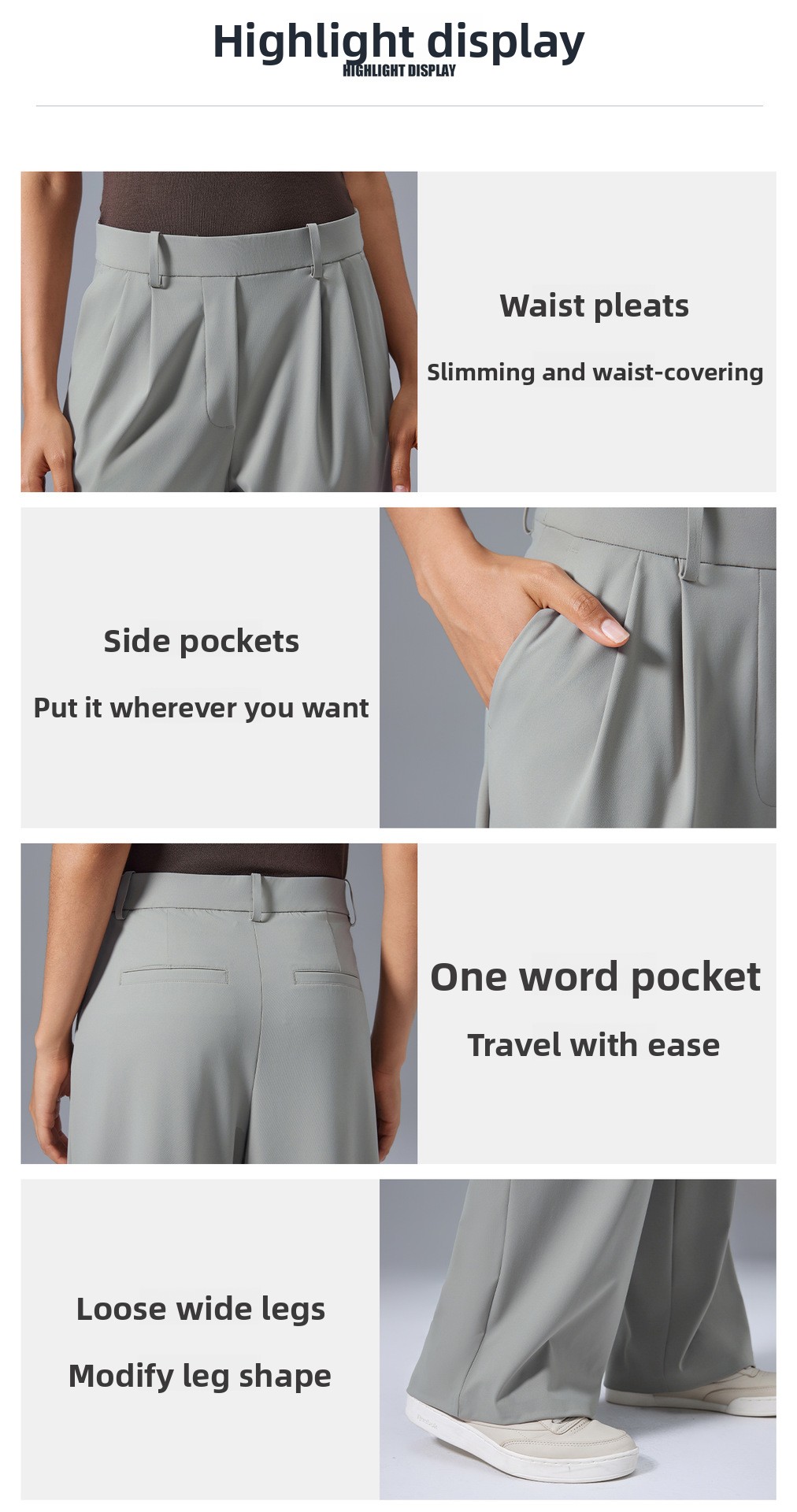 High Waist Sports Pants - River Stone
