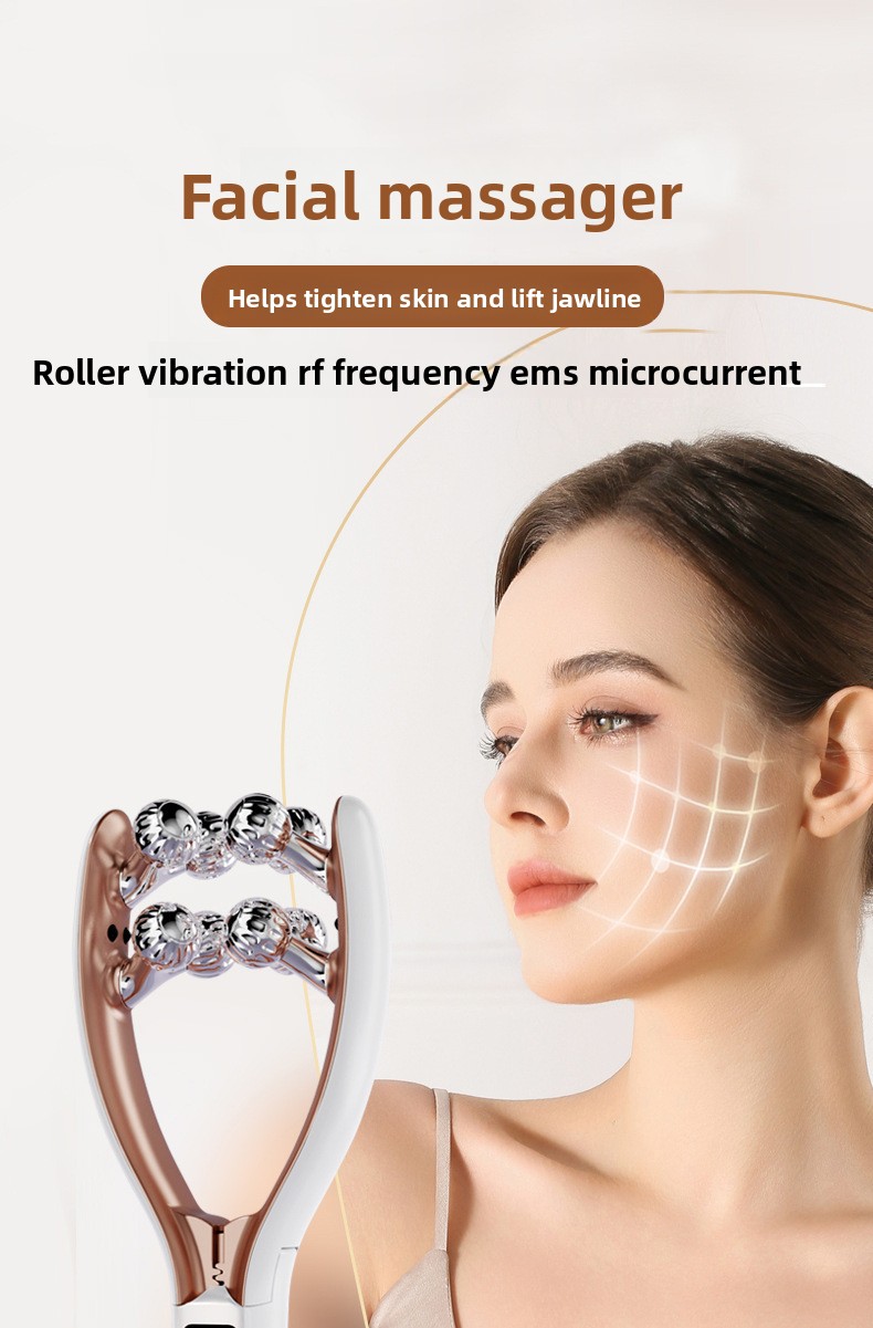 EMS Microcurrent Facial Massager V-Roller - Main View