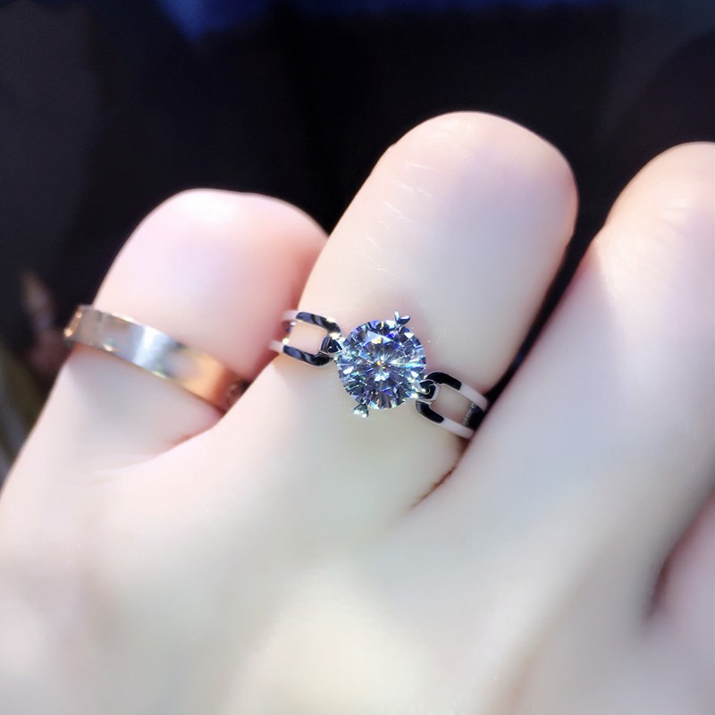 Diamond Simulant Ring - 3ct Option