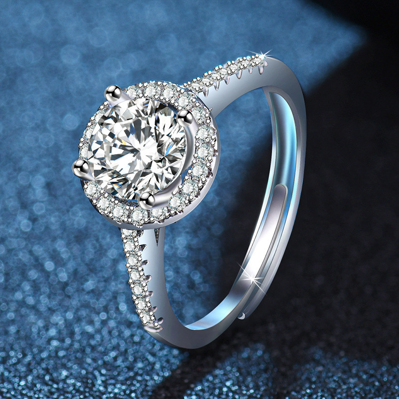 Diamond Simulant Ring - Triangular Design