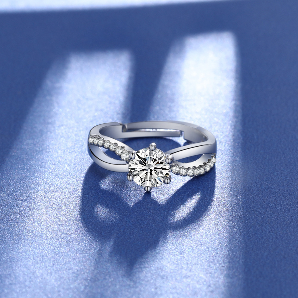 Diamond Simulant Ring - Close-up 3