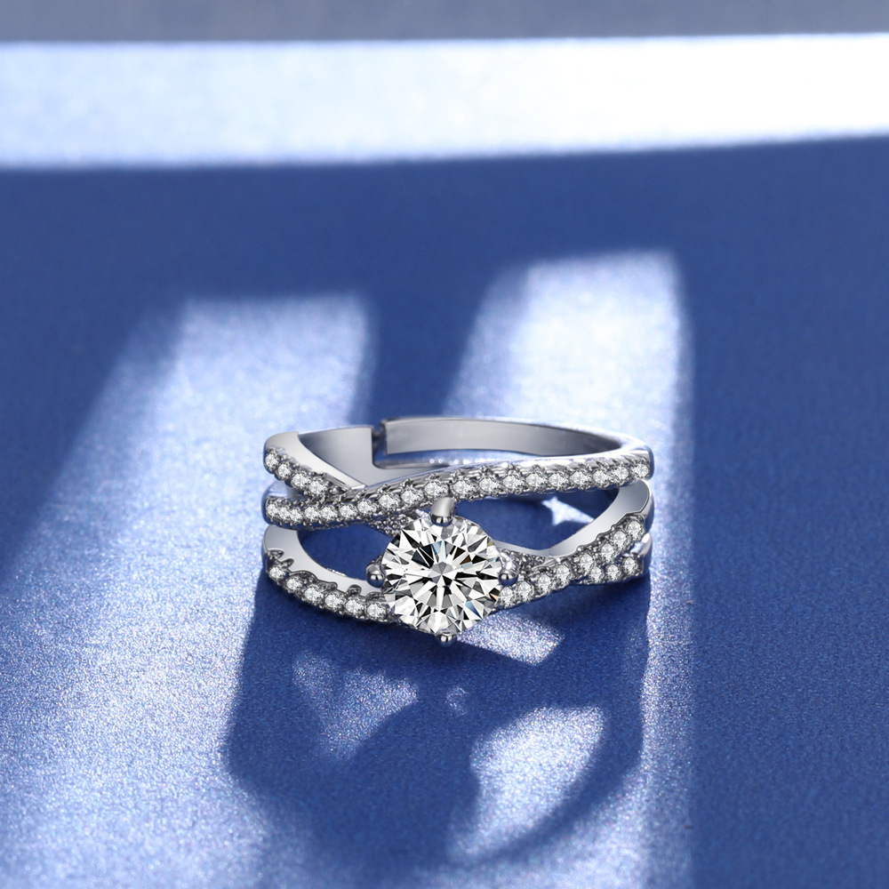 Diamond Simulant Ring - Color Option 3