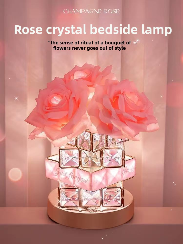 LED Rose Table Lamp - Gift Packaging
