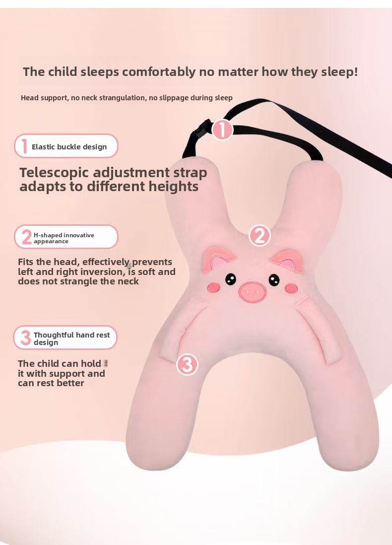 Animal Shaped Car Pillow - Headrest Support