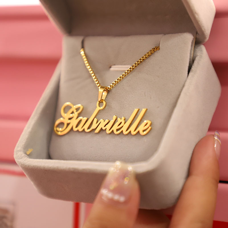 Personalized Custom Name Necklace - Platinum Plated