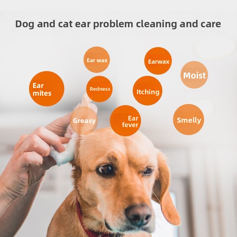 Dog ear odour eliminator cleaning solution